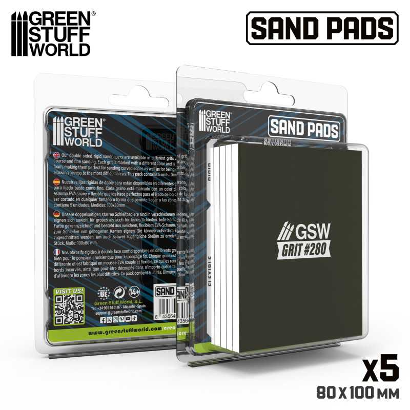 Rigid Sanding Pads 280 grit (Green Stuff World)