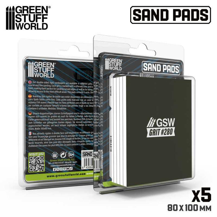 Rigid Sanding Pads 280 grit (Green Stuff World)