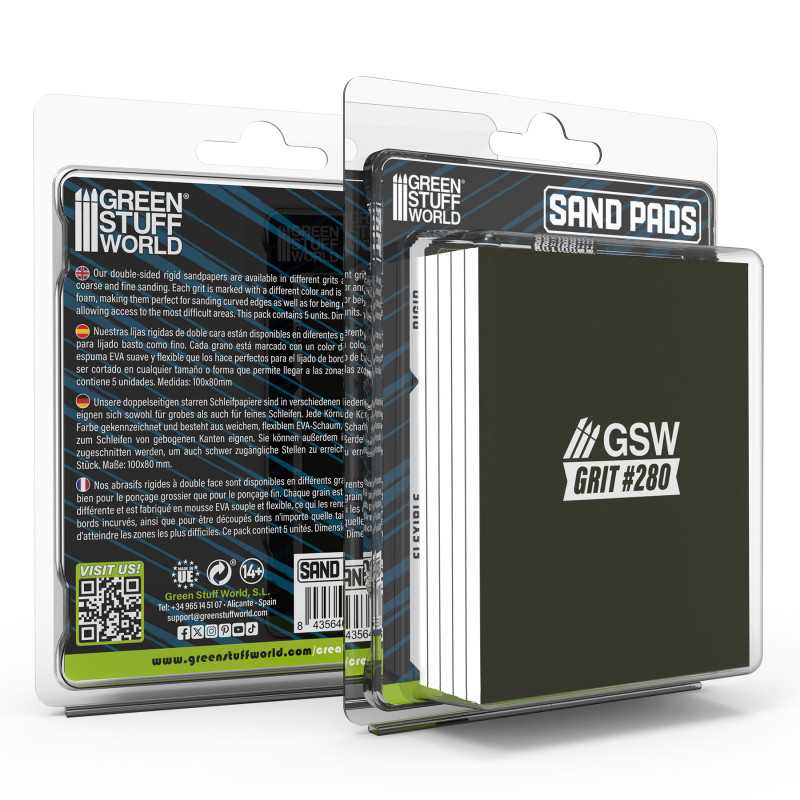 Rigid Sanding Pads 280 grit (Green Stuff World)