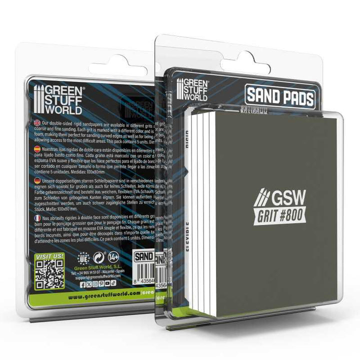 Rigid Sanding Pads 800 grit (Green Stuff World)