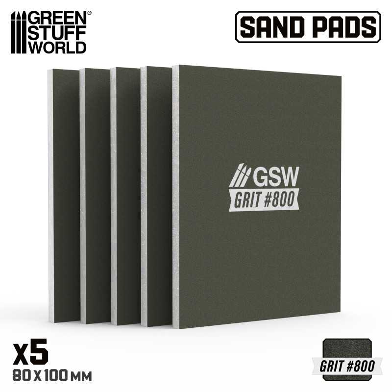 Rigid Sanding Pads 800 grit (Green Stuff World)