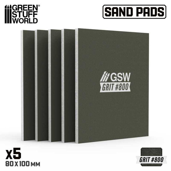Rigid Sanding Pads 800 grit (Green Stuff World)