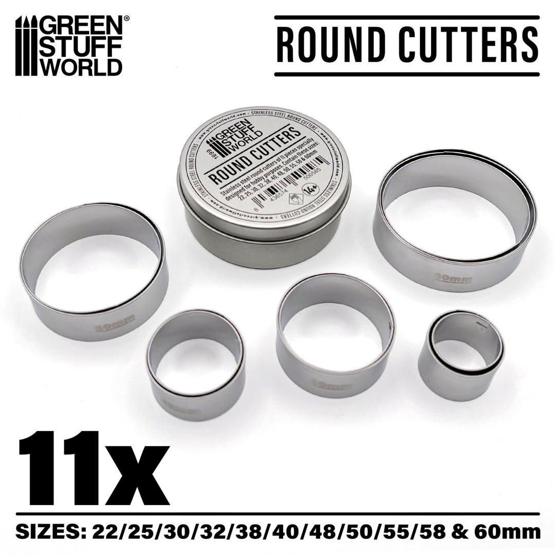 Round Cutters for Bases (Green Stuff World)