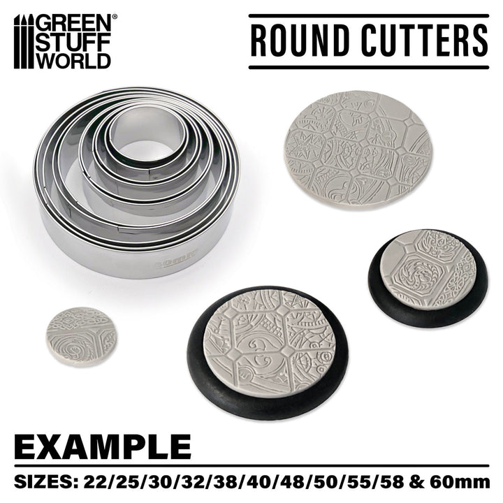 Round Cutters for Bases (Green Stuff World)
