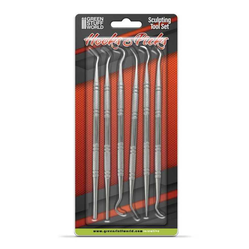 6x Hook and Pick tool Set (Green Stuff World)