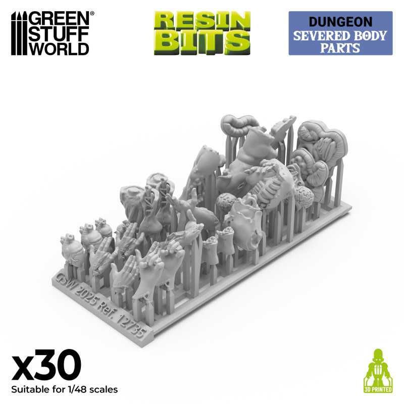 Severed Body Parts 1:48 (Green Stuff World)