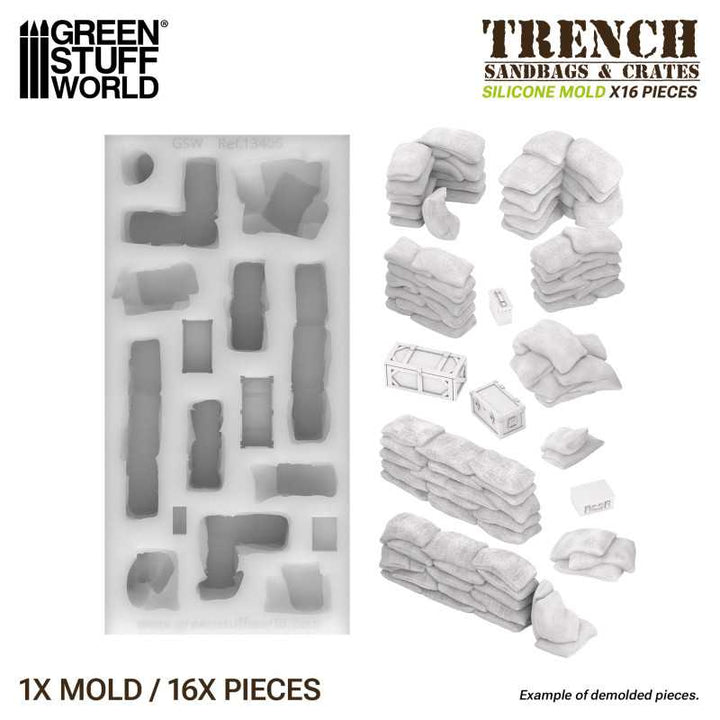 Silicone Molds - Sandbags (Green Stuff World)