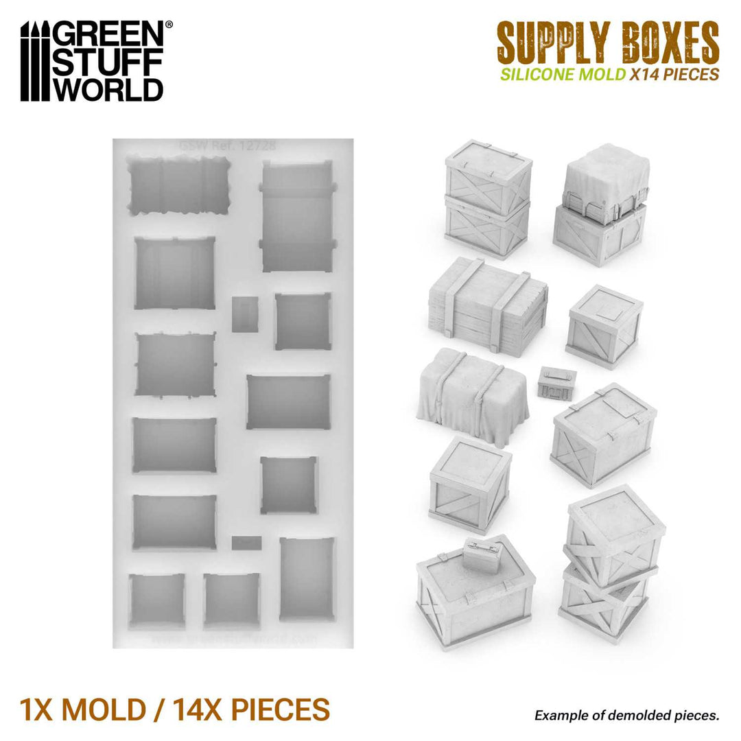 Silicone Molds - Supply Boxes 1:48-1:35 (Green Stuff World)