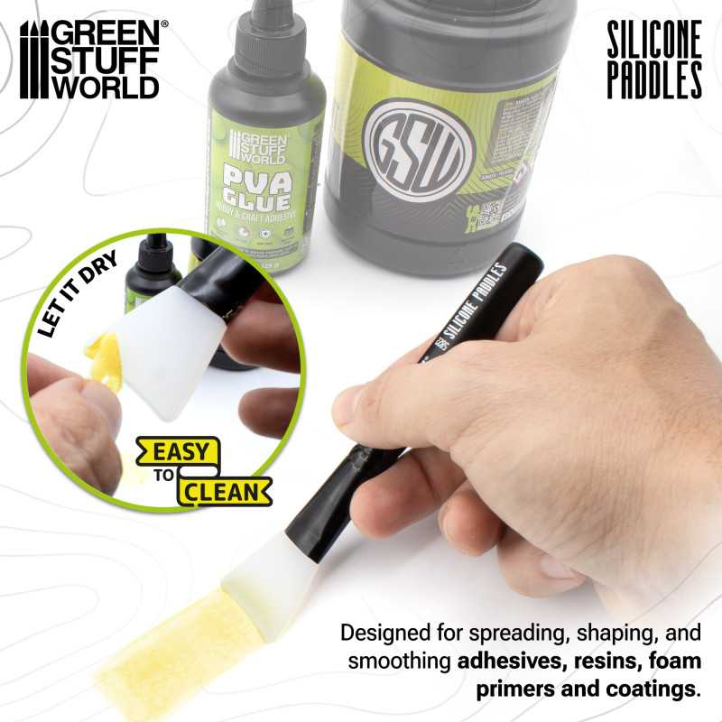 Silicone paddle applicators (Green Stuff World)