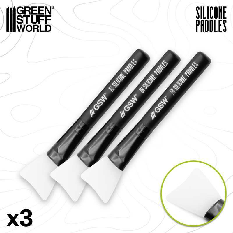 Silicone paddle applicators (Green Stuff World)