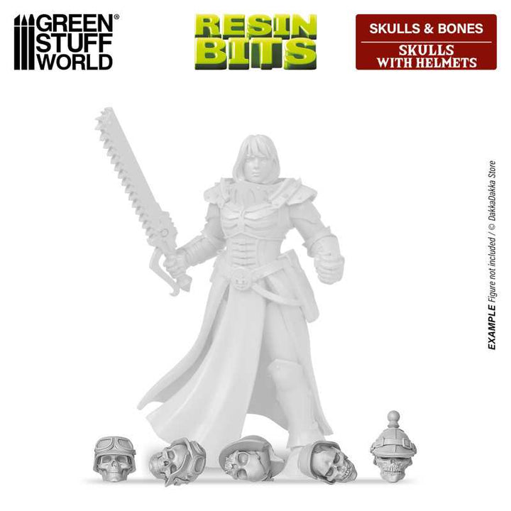 Skulls with Helmets 1:48 (Green Stuff World)