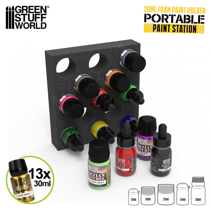 Sponge insert for wide paint pots Portable Paint Station (Green Stuff World)