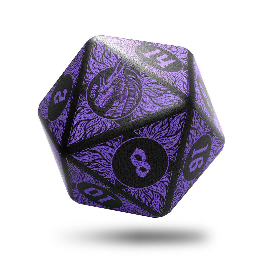Squishy D20 Dice - DRAGON (Green Stuff World)