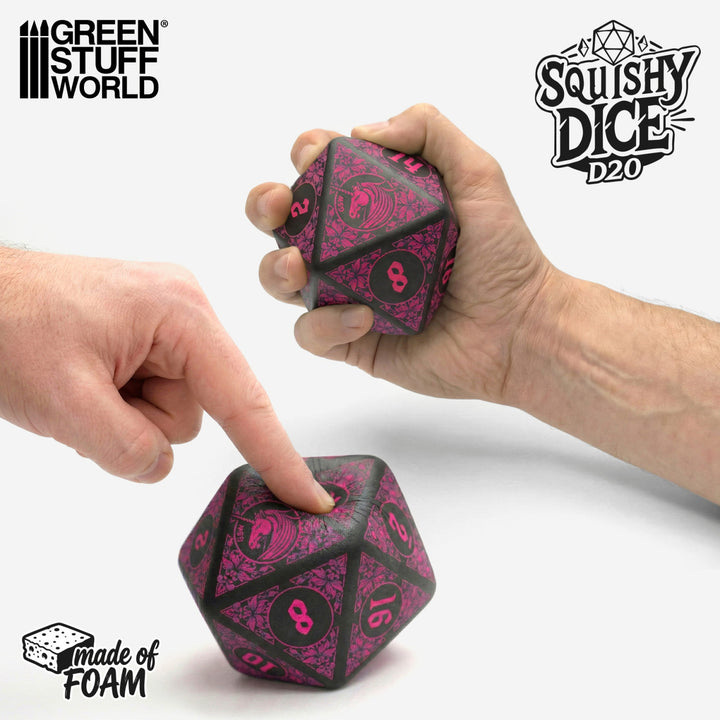 Squishy D20 Dice - UNICORN (Green Stuff World)