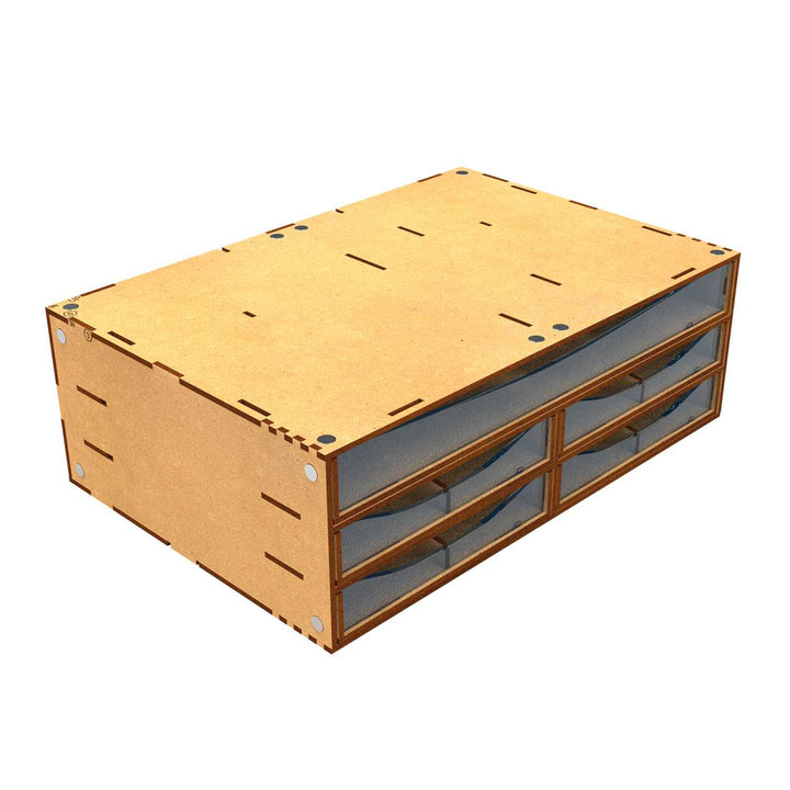 Stackable Hobby Drawer Rack with 5 horizontal drawers and dividers (Green Stuff World)