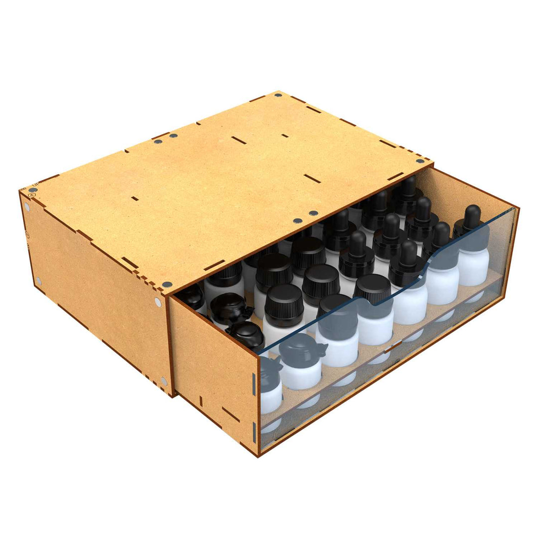 Stackable Hobby Paint Rack 30ml with magnets (Green Stuff World)