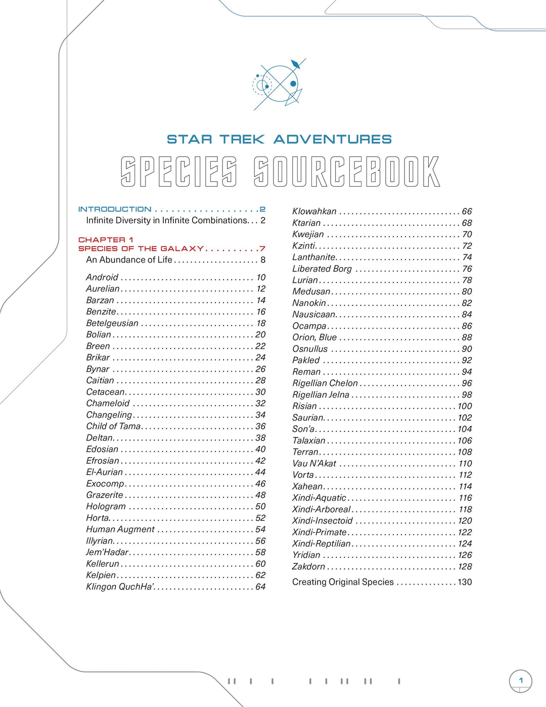 Star Trek Adventures (Second Edition) - Species Sourcebook