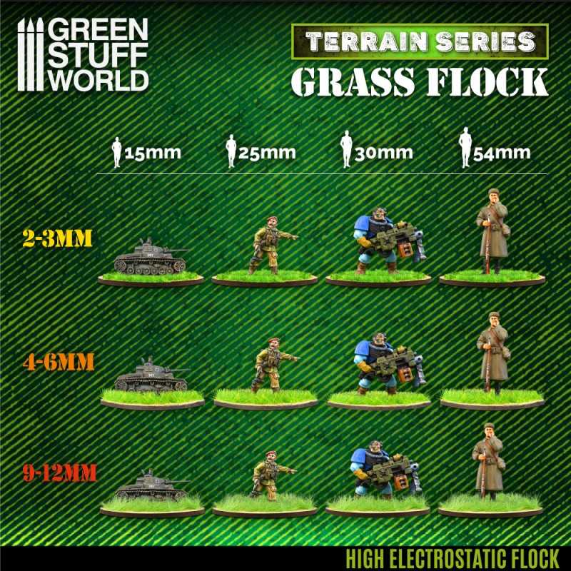 Static Grass Flock 2-3mm - Brown Moor Grass - 200 ml (Green Stuff World)