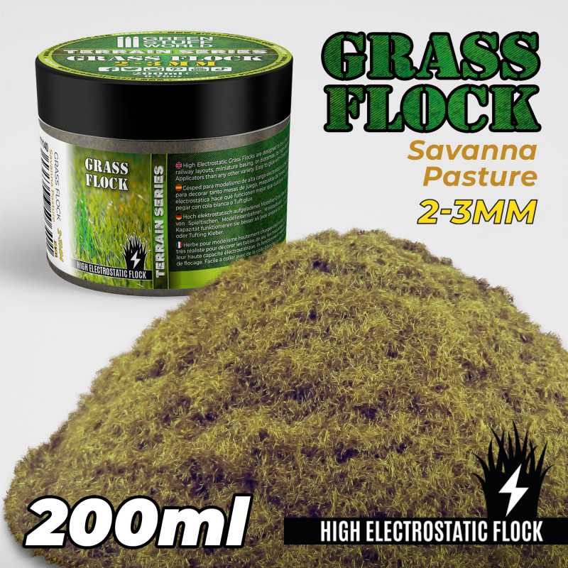 Static Grass Flock 2-3mm - SAVANNA PASTURE - 200 ml (Green Stuff World)