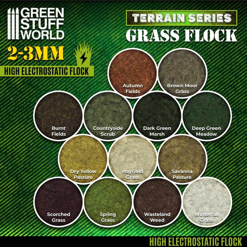 Static Grass Flock 2-3mm - WINTERFALL GRASS - 200 ml (Green Stuff World)