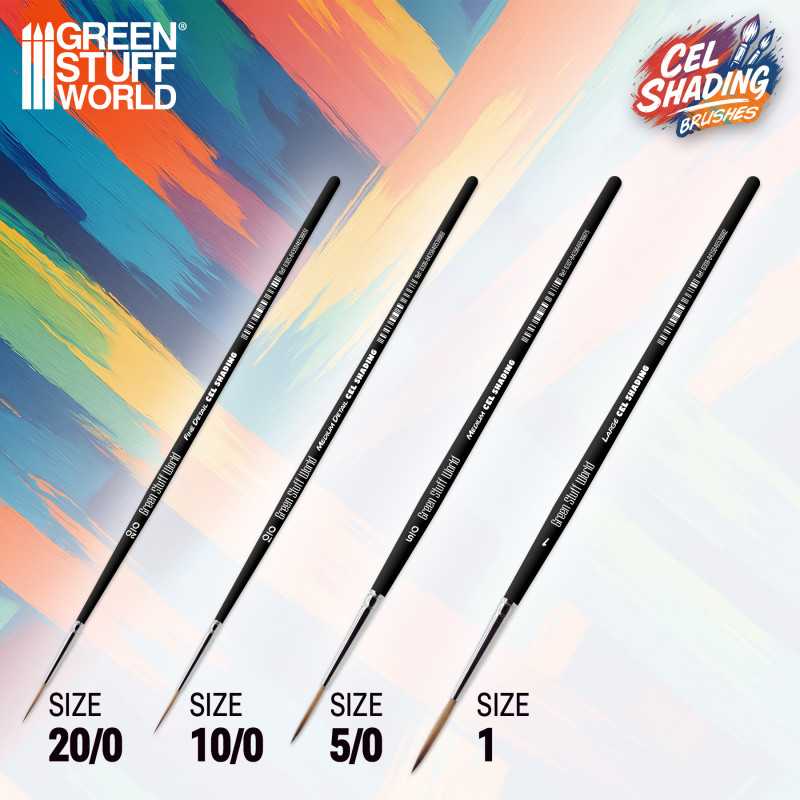 Synthetic Cel Shading Brushes Pack x4 (Green Stuff World)