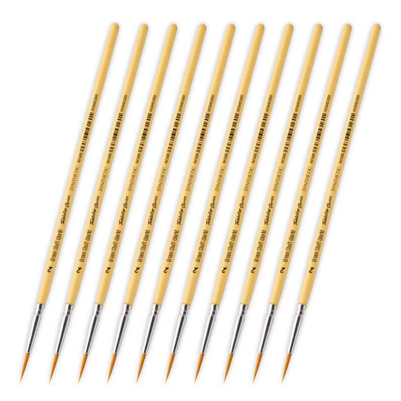 TABLETOP SERIES Synthetic Brush Set 2 (Pack of 10) (Green Stuff World)