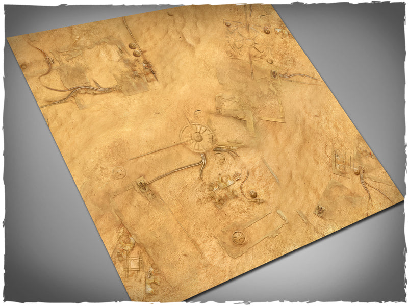 Gaming mat - Desert City (120x120 cm)