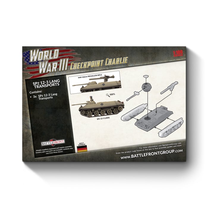 World War III: Checkpoint Charlie - SPz 12-3 Lang Transport Platoon (TGBX22)