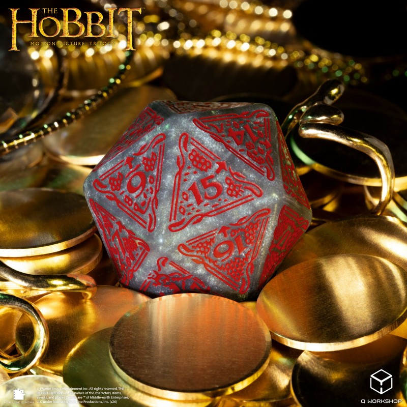 The Hobbit Spindown D20 - Lunaris TCG Jumbo Die (Q-Workshop) (HOB/190166/20LEV07)