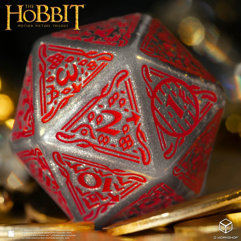 The Hobbit Spindown D20 - Lunaris TCG Jumbo Die (Q-Workshop) (HOB/190166/20LEV07)