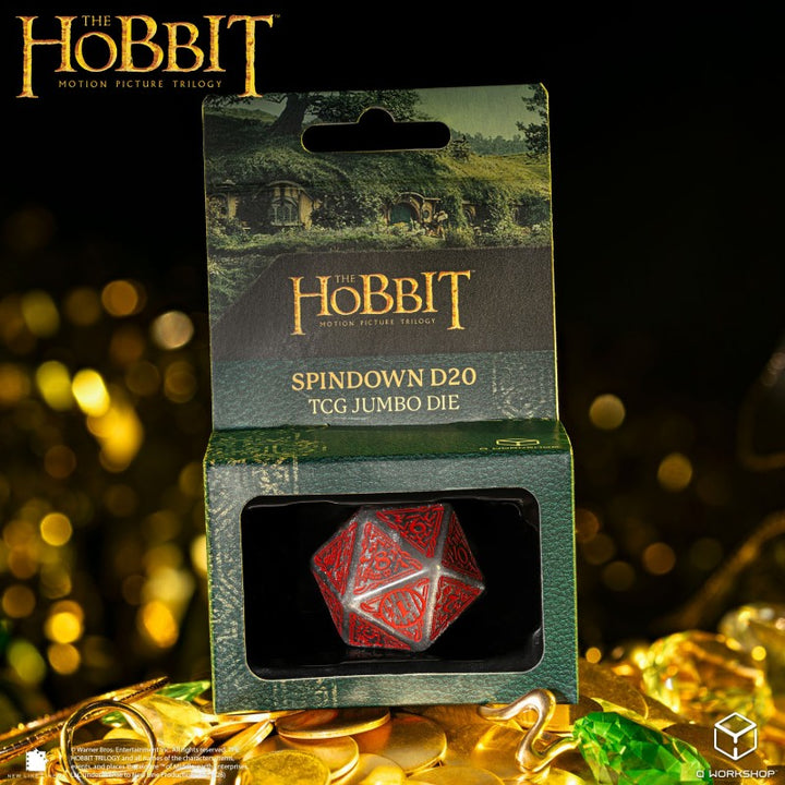 The Hobbit Spindown D20 - Lunaris TCG Jumbo Die (Q-Workshop) (HOB/190166/20LEV07)