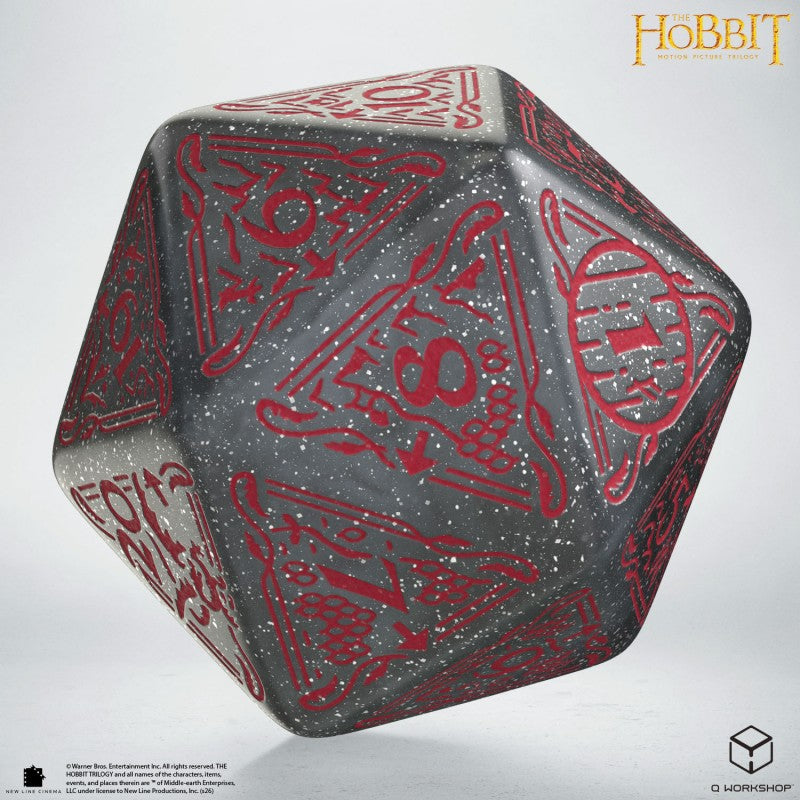 The Hobbit Spindown D20 - Lunaris TCG Jumbo Die (Q-Workshop) (HOB/190166/20LEV07)