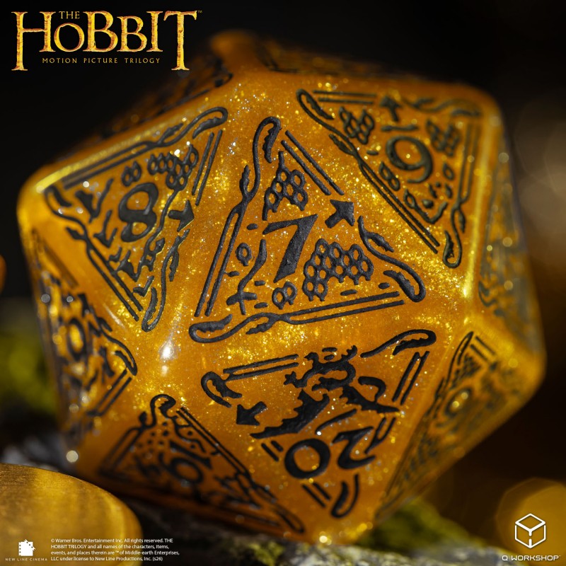 The Hobbit Spindown D20 - Solaris TCG Jumbo Die (Q-Workshop) (HOB/190166/20LEV06)