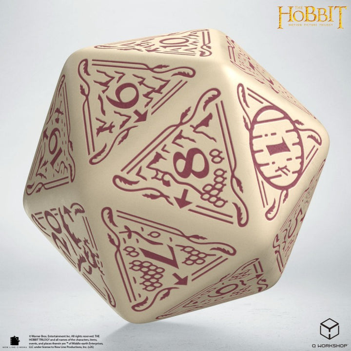 The Hobbit Spindown D20 - Terra TCG Jumbo Die (Q-Workshop) (HOB/190166/20LEV09)