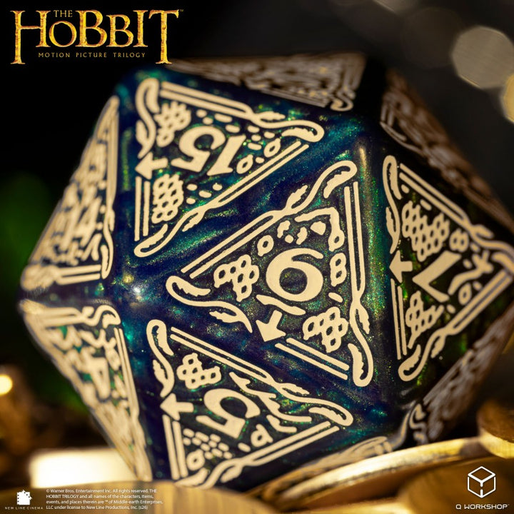 The Hobbit Spindown D20 - Tideborn TCG Jumbo Die (Q-Workshop) (HOB/190166/20LEV08)