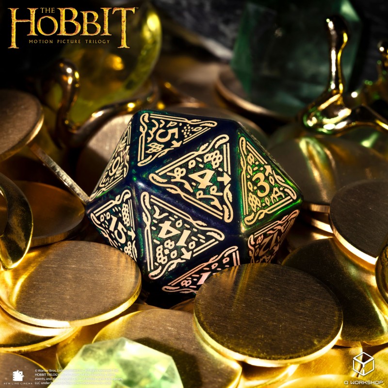 The Hobbit Spindown D20 - Tideborn TCG Jumbo Die (Q-Workshop) (HOB/190166/20LEV08)