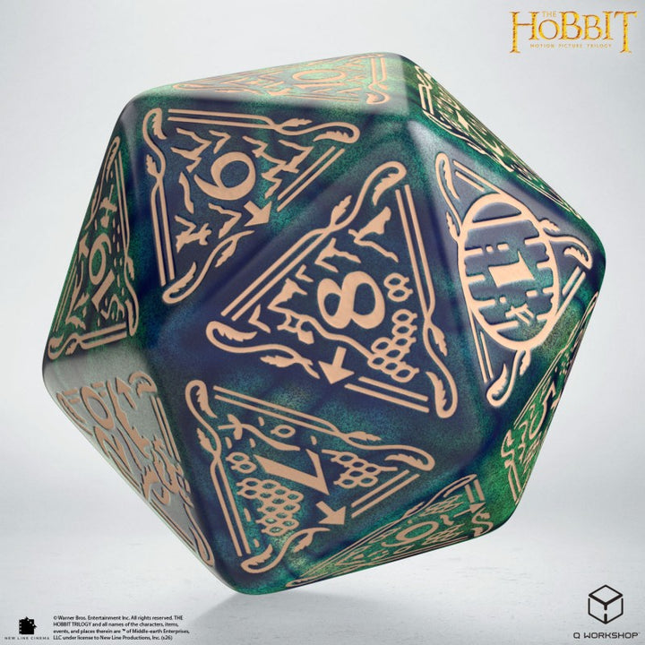 The Hobbit Spindown D20 - Tideborn TCG Jumbo Die (Q-Workshop) (HOB/190166/20LEV08)