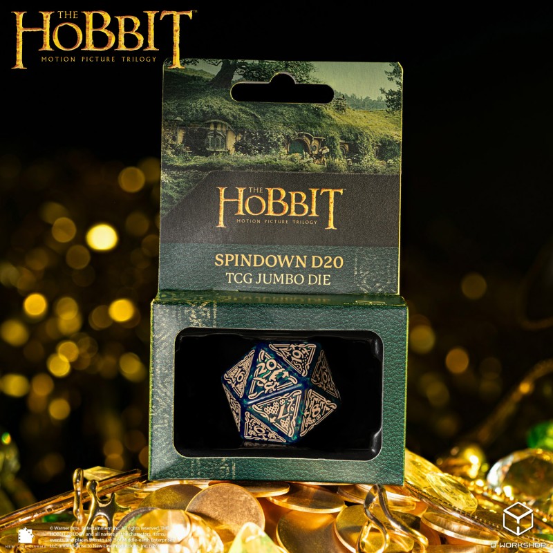 The Hobbit Spindown D20 - Tideborn TCG Jumbo Die (Q-Workshop) (HOB/190166/20LEV08)