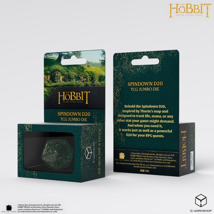 The Hobbit Spindown D20 - Verdant TCG Jumbo Die (Q-Workshop) (HOB/190166/20LEV01)