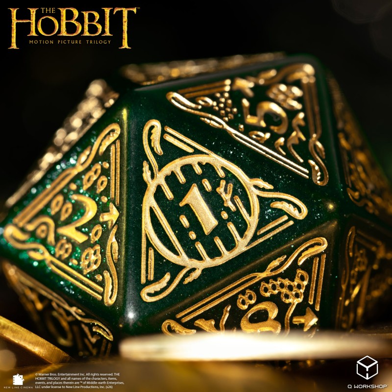 The Hobbit Spindown D20 - Verdant TCG Jumbo Die (Q-Workshop) (HOB/190166/20LEV01)