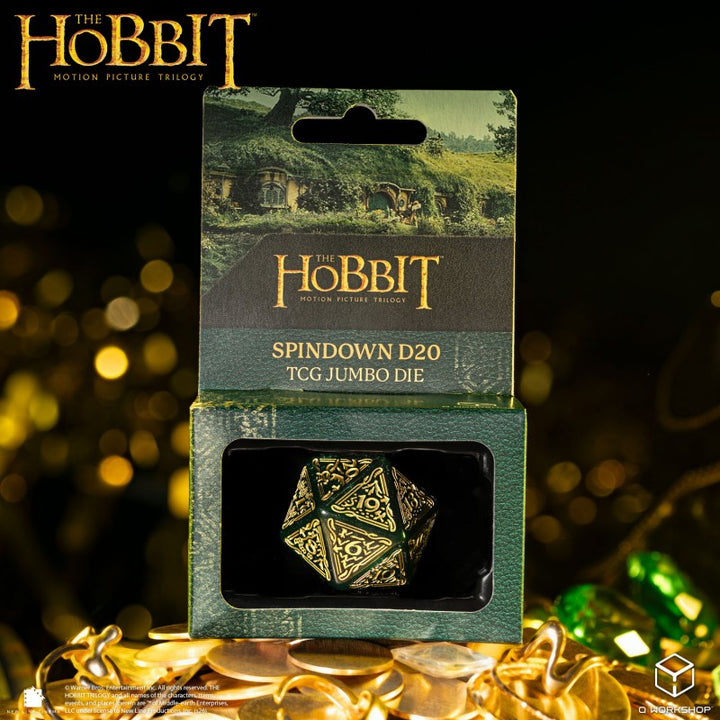 The Hobbit Spindown D20 - Verdant TCG Jumbo Die (Q-Workshop) (HOB/190166/20LEV01)
