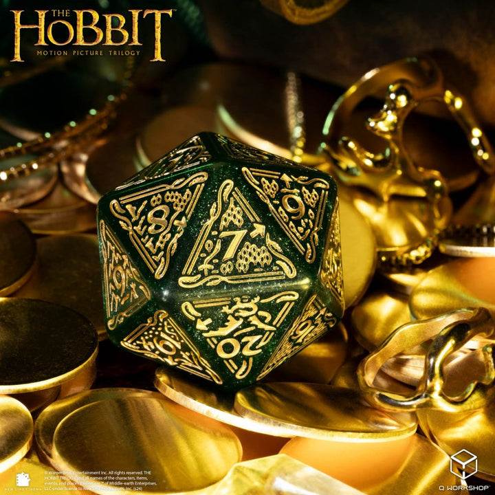 The Hobbit Spindown D20 - Verdant TCG Jumbo Die (Q-Workshop) (HOB/190166/20LEV01)