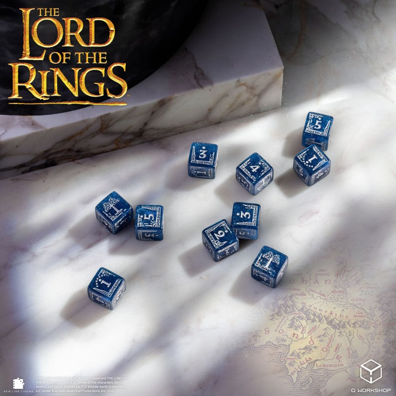 The Lord of the Rings: Gondor 10xD6 Dice Set (Q-Workshop) (LOTR/190166/GON/B)