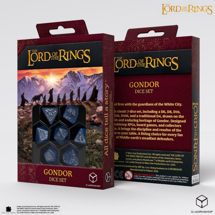 The Lord of the Rings: Gondor Dice Set (Q-Workshop) (LOTR/190166/GON/A)