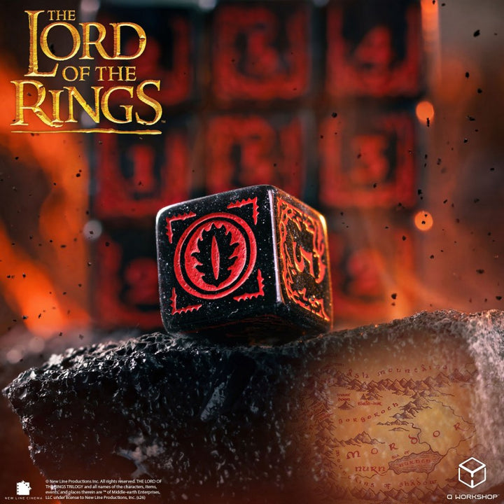 The Lord of the Rings: Mordor 10xD6 Dice Set (Q-Workshop) (LOTR/190166/MOR/B)
