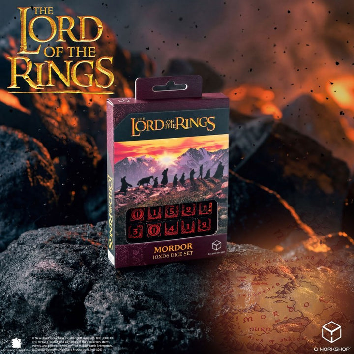The Lord of the Rings: Mordor 10xD6 Dice Set (Q-Workshop) (LOTR/190166/MOR/B)