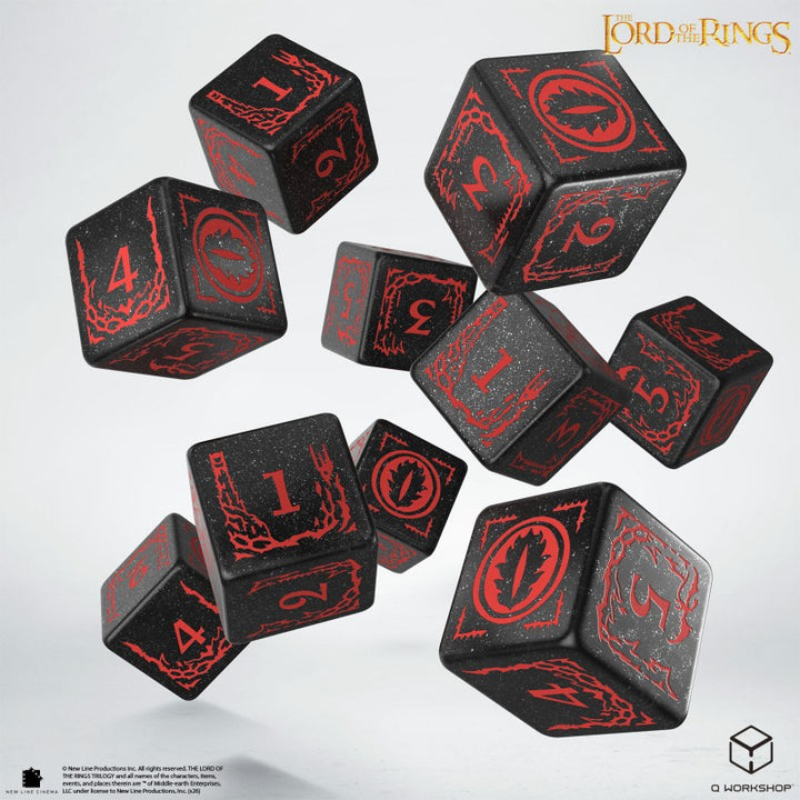 The Lord of the Rings: Mordor 10xD6 Dice Set (Q-Workshop) (LOTR/190166/MOR/B)