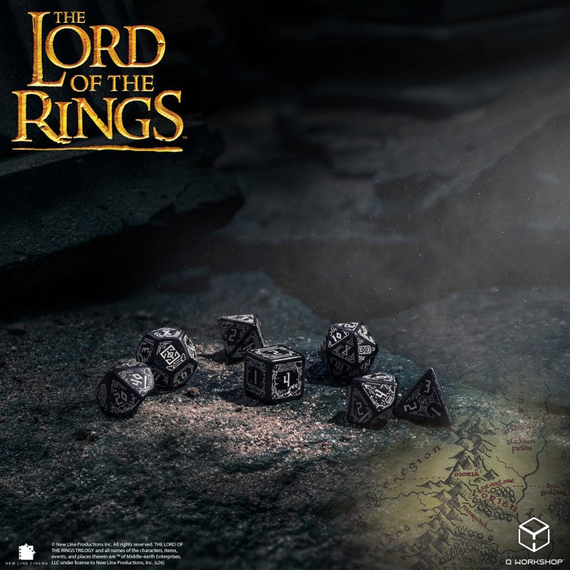 The Lord of the Rings: Moria - Glow in the dark Dice Set (Q-Workshop) (LOTR/190166/MOA/A)