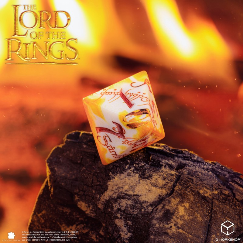 The Lord of the Rings: Ring-bearers – Full Art Dice® Set - Whitefire Radiance (Q-Workshop) (LOTR/190166/SWSP/RINA)