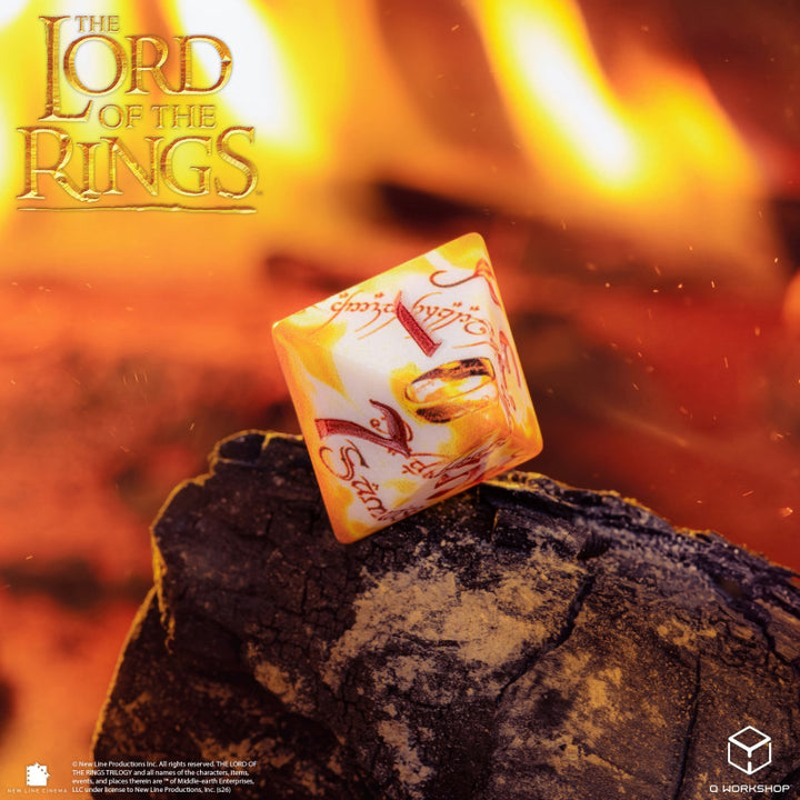 The Lord of the Rings: Ring-bearers – Full Art Dice® Set - Whitefire Radiance (Q-Workshop) (LOTR/190166/SWSP/RINA)